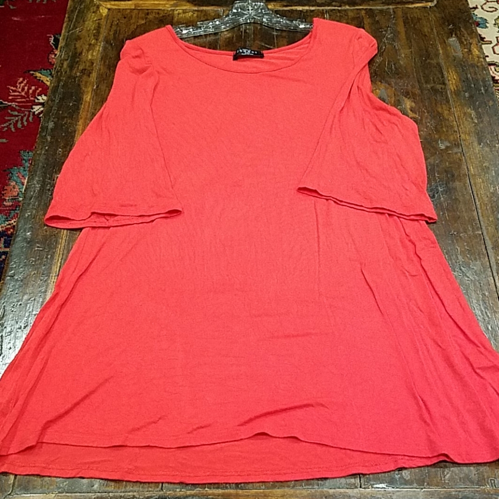GUC Solid Red Tunic Top by Johnny XXL